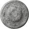 Ekena Millwork Amelia Ceiling Medallion (Fits Canopies up to 2 3/8"), 19 5/8"OD x 3/4"P, Ultra Pure White Crackle CM20AMUWC - alternate 1